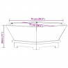 Kominek Czarny 75 x 75 x 28 cm Stal