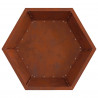 Kominek Brązowy 75 x 75 x 28 cm