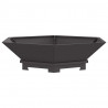 Kominek Czarny 100 x 100 x 28 cm Stal