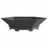 Kominek Czarny 100 x 100 x 28 cm Stal