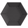 Kominek Czarny 100 x 100 x 28 cm Stal
