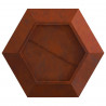 Kominek Brązowy 100 x 100 x 28 cm