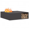 Kominek Czarny 100 x 100 x 30 cm Stal