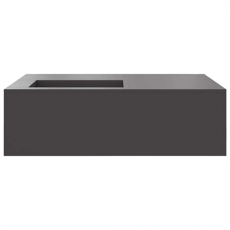 Kominek Czarny 100 x 100 x 30 cm Stal