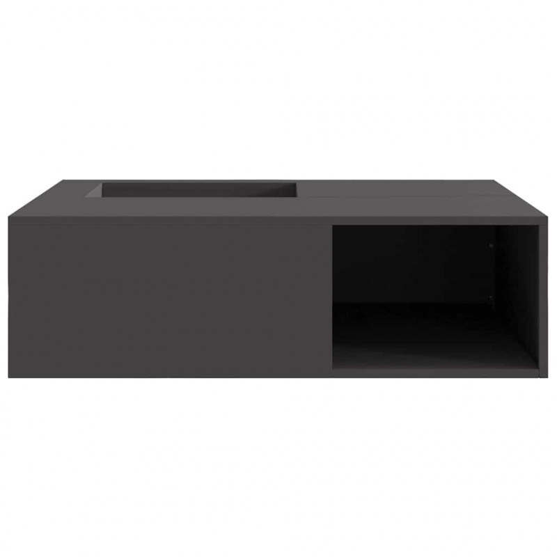 Kominek Czarny 100 x 100 x 30 cm Stal