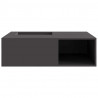 Kominek Czarny 100 x 100 x 30 cm Stal