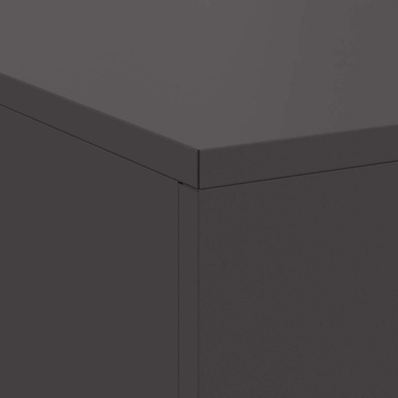 Kominek Czarny 100 x 100 x 30 cm Stal