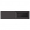 Kominek Czarny 160 x 45 x 35 cm Stal