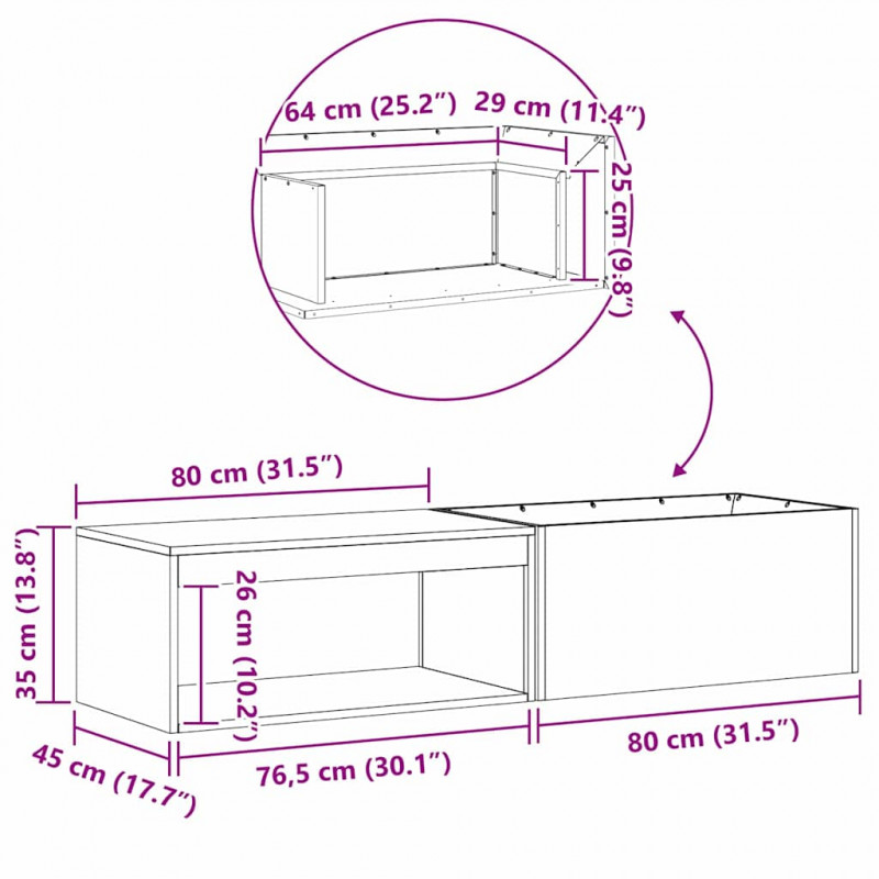 Kominek Czarny 160 x 45 x 35 cm Stal