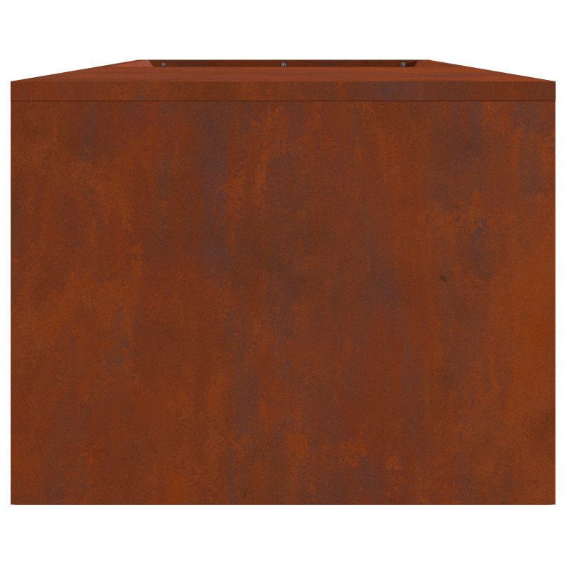 Kominek Brązowy 160 x 45 x 35 cm Stal