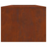 Kominek Brązowy 160 x 45 x 35 cm Stal