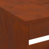 Kominek Brązowy 160 x 45 x 35 cm Stal