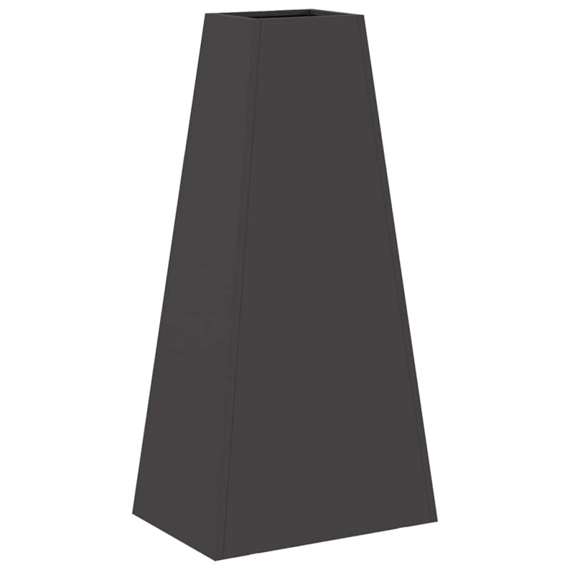 Kominek Czarny 50 x 35 x 100 cm Stal