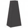Kominek Czarny 50 x 35 x 100 cm Stal