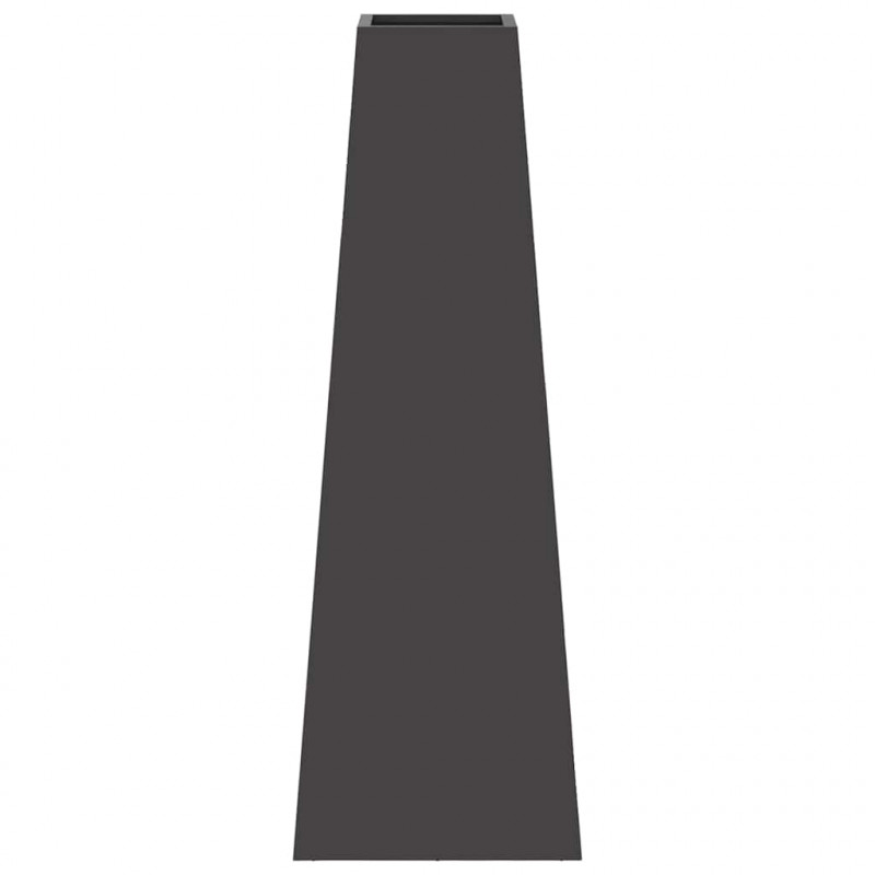 Kominek Czarny 50 x 35 x 100 cm Stal