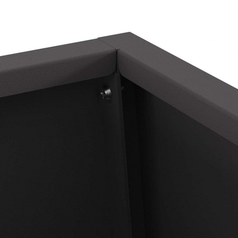 Kominek Czarny 50 x 35 x 100 cm Stal