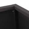 Kominek Czarny 50 x 35 x 100 cm Stal