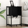Szafka Nocna 2 pcs Czarny Dąb 38 x 31 x 61 cm