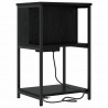 Szafka Nocna 2 pcs Czarny Dąb 38 x 31 x 61 cm