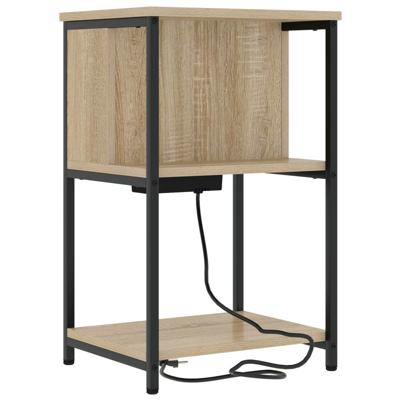 Szafka Nocna Dąb Sonoma 38 x 31 x 61 cm Materiał drewnopochodny