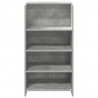 Biurko recepcyjne betonowe szare 55x50x103,5 cm drewno klejone