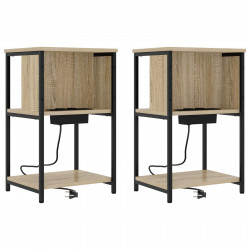 Szafka Nocna 2 pcs Dąb Sonoma 38 x 31 x 61 cm