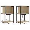 Szafka Nocna 2 pcs Dąb Sonoma 38 x 31 x 61 cm