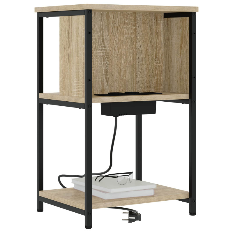 Szafka Nocna 2 pcs Dąb Sonoma 38 x 31 x 61 cm
