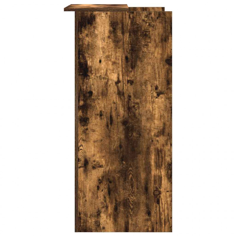Biurko recepcyjne dąb wędzony 55x50x103,5 cm Drewno klejone