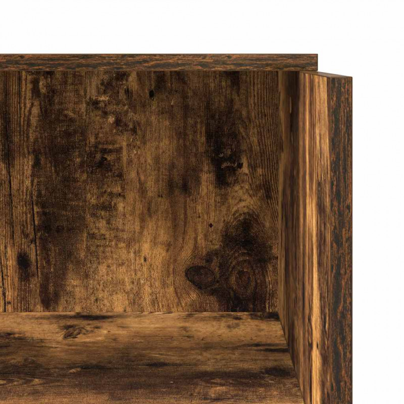 Biurko recepcyjne dąb wędzony 55x50x103,5 cm Drewno klejone