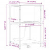 Szafka Nocna 2 pcs Dąb Sonoma 38 x 31 x 61 cm