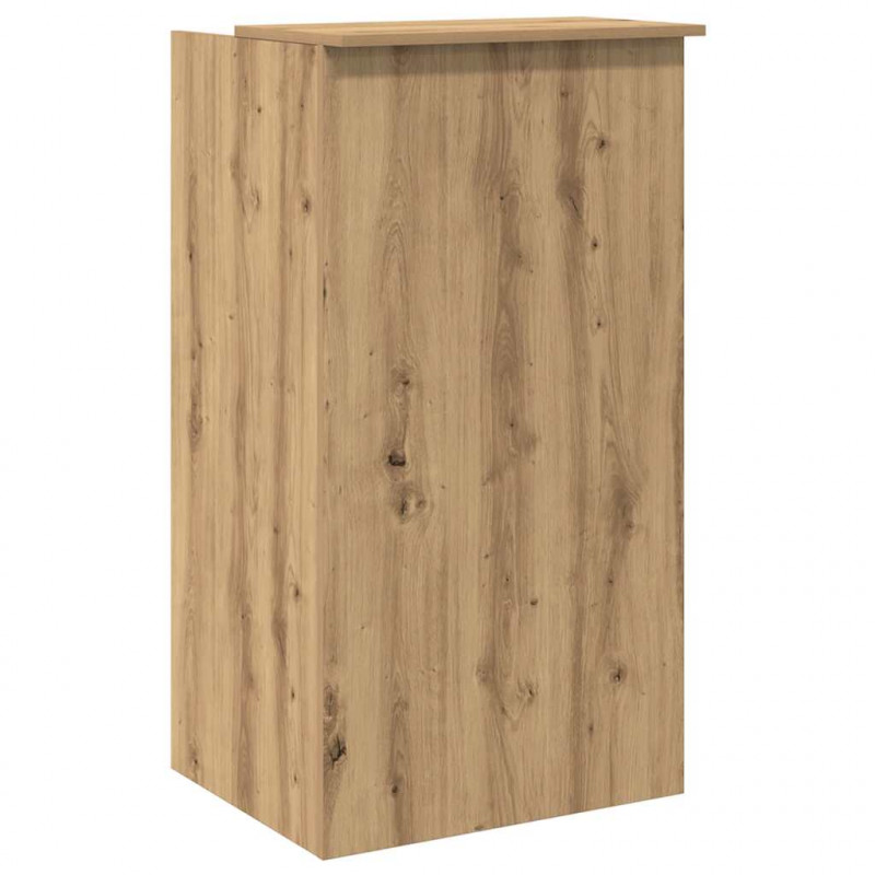 Biurko recepcyjne dąb artisan 55x50x103,5 cm Drewno klejone