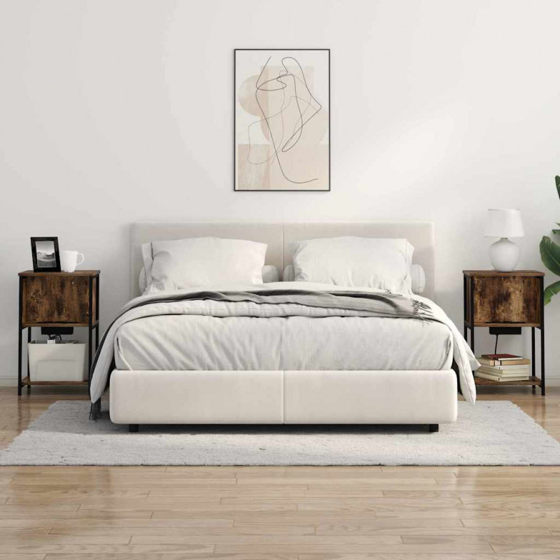 Szafka Nocna 2 pcs Dąb wędzony 38 x 31 x 61 cm