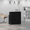 Biurko recepcyjne czarne 100x50x103,5 cm Drewno klejone