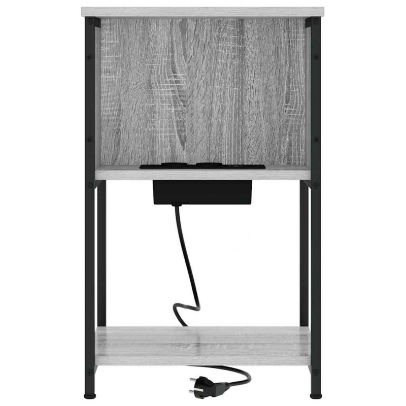 Szafka Nocna Szary Sonoma 38 x 31 x 61 cm