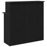 Biurko recepcyjne czarne 100x50x103,5 cm Drewno klejone