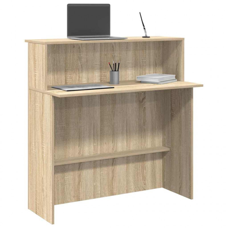 Biurko recepcyjne Sonoma Oak 100x50x103,5 cm Drewno konstrukcyjne