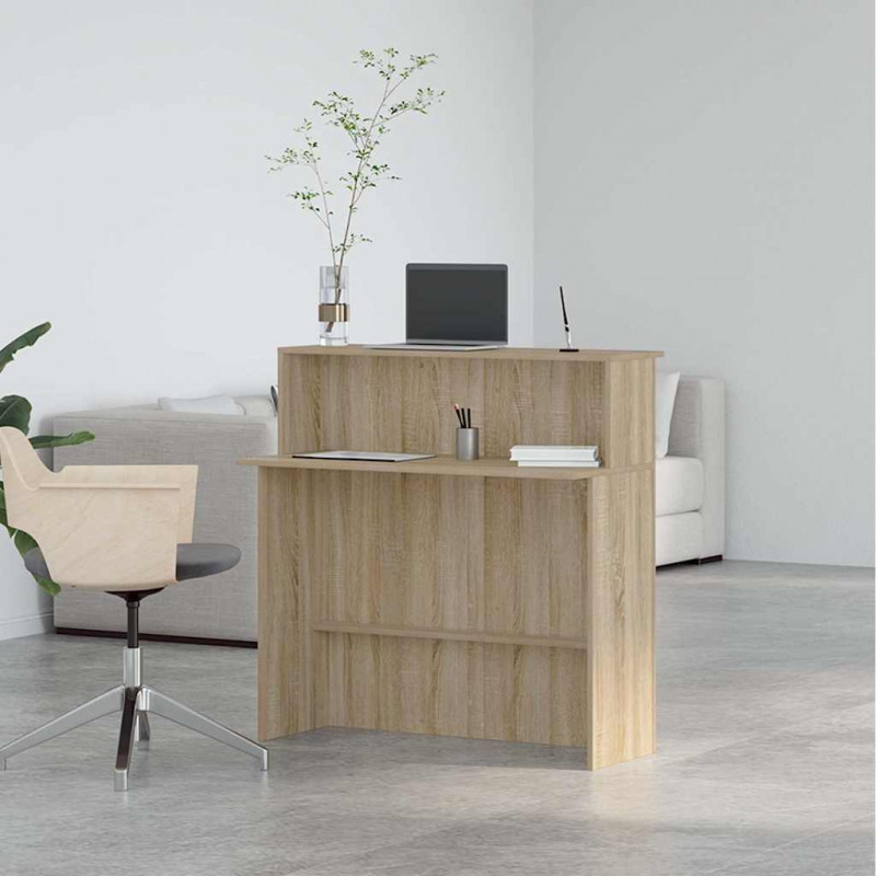 Biurko recepcyjne Sonoma Oak 100x50x103,5 cm Drewno konstrukcyjne
