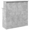 Biurko recepcyjne betonowe szare 100x50x103,5 cm drewno klejone