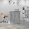 Biurko recepcyjne szare Sonoma 100x50x103,5 cm Drewno klejone