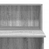 Biurko recepcyjne szare Sonoma 100x50x103,5 cm Drewno klejone