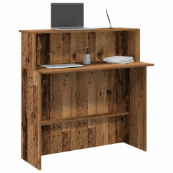 Biurko recepcyjne Stare drewno 100x50x103,5 cm Drewno klejone