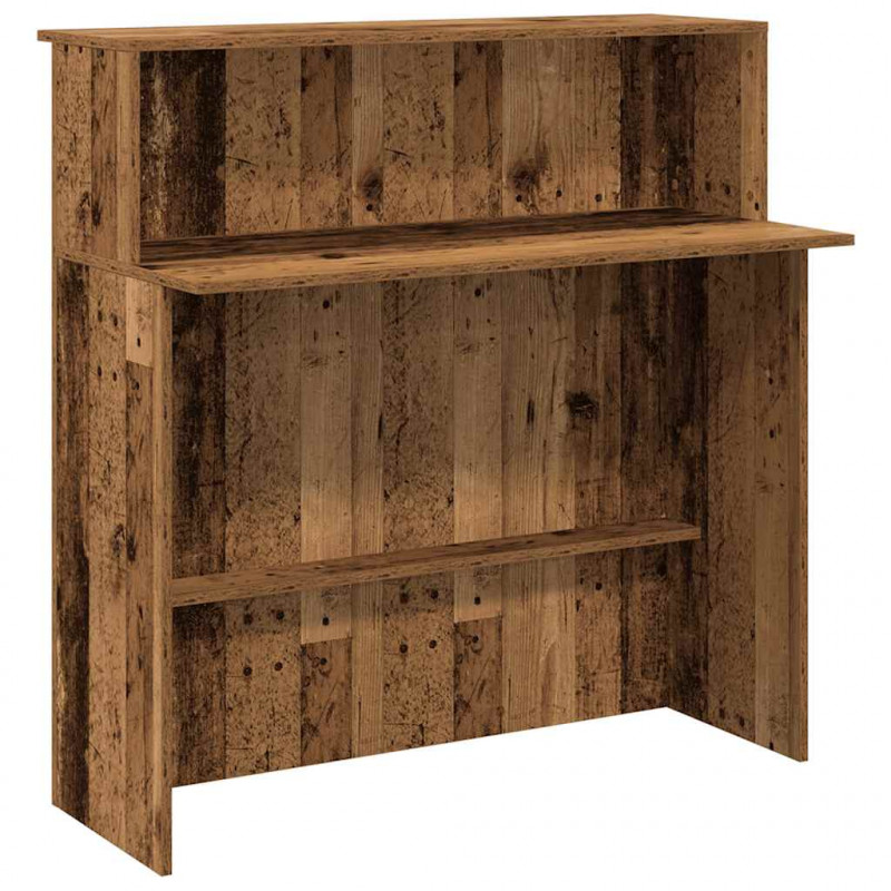 Biurko recepcyjne Stare drewno 100x50x103,5 cm Drewno klejone