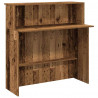 Biurko recepcyjne Stare drewno 100x50x103,5 cm Drewno klejone