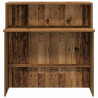 Biurko recepcyjne Stare drewno 100x50x103,5 cm Drewno klejone