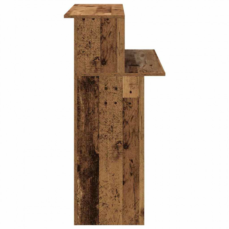 Biurko recepcyjne Stare drewno 100x50x103,5 cm Drewno klejone