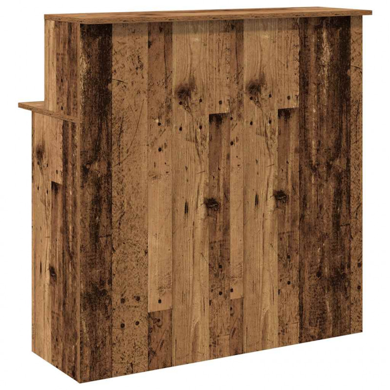 Biurko recepcyjne Stare drewno 100x50x103,5 cm Drewno klejone
