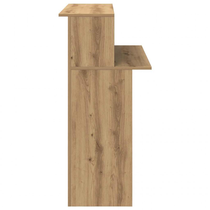 Biurko recepcyjne dąb artisan 100x50x103,5 cm Drewno klejone