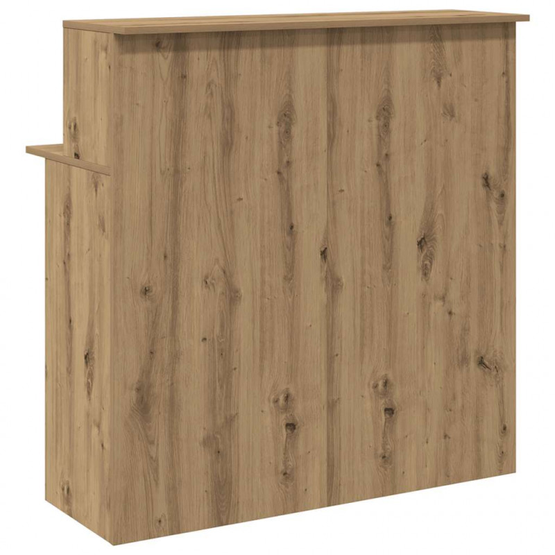 Biurko recepcyjne dąb artisan 100x50x103,5 cm Drewno klejone