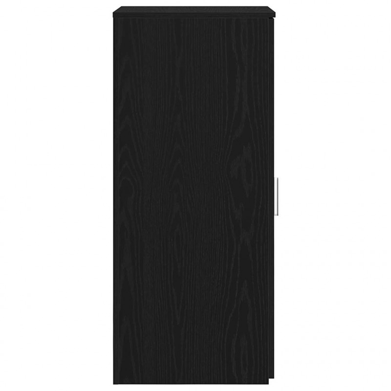 Szafka do przechowywania Czarna 40x45x103,5 cm Drewno konstrukcyjne